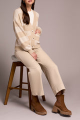Tribal Long Sleeve Button Front Sweater Cardigan | Latte