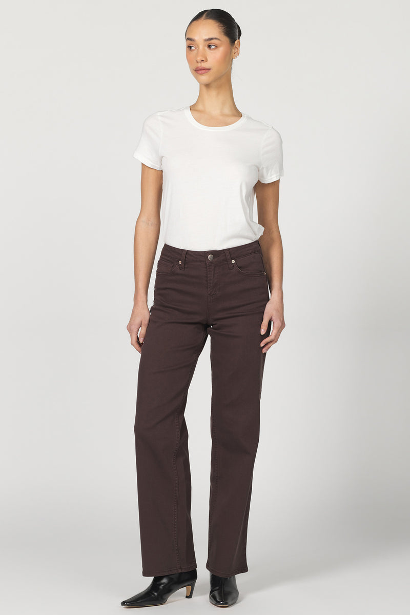 Dear John Denim Taylor Mid Rise Clean Hem | Dark Oak
