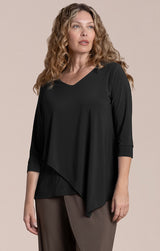 Sympli Suitable Secret Pocket Top | Black