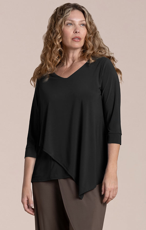 Sympli Suitable Secret Pocket Top | Black