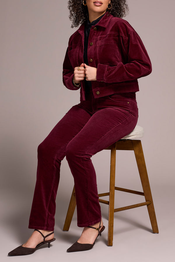 Tribal Cord Jacket | Wine
