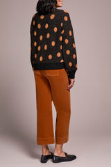 Tribal Crew Neck Sweater | Black