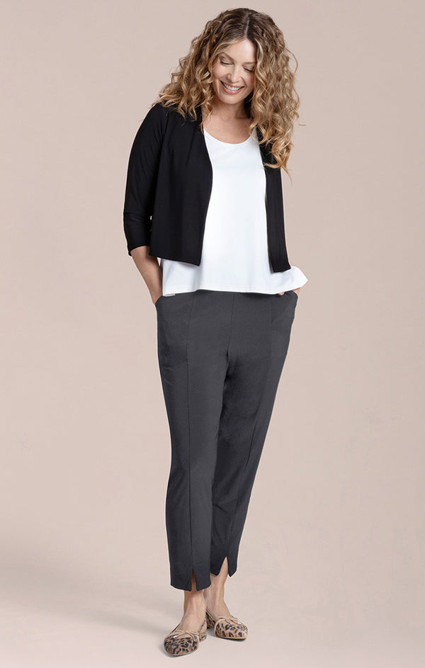 Sympli Hepburn Ankle Pant | Black Pearl