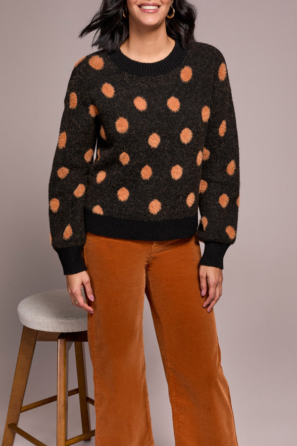Tribal Crew Neck Sweater | Black