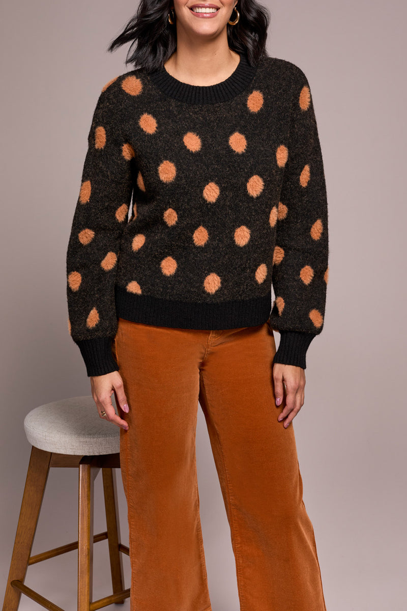 Tribal Crew Neck Sweater | Black