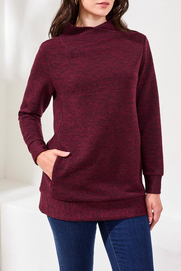 Tribal Tunic with Invisible Pockets | Wine