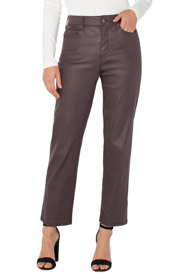 Liverpool Kennedy High Rise Crop Straight | Raisin