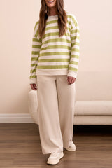 Tribal French Terry Stitch-Accent Zip Funnel Neck Sweater | Wasabi