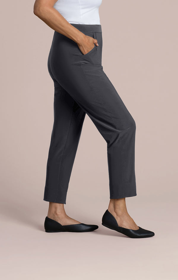 Sympli Hepburn Ankle Pant | Black Pearl