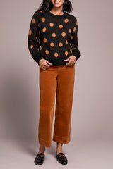 Tribal Crew Neck Sweater | Black