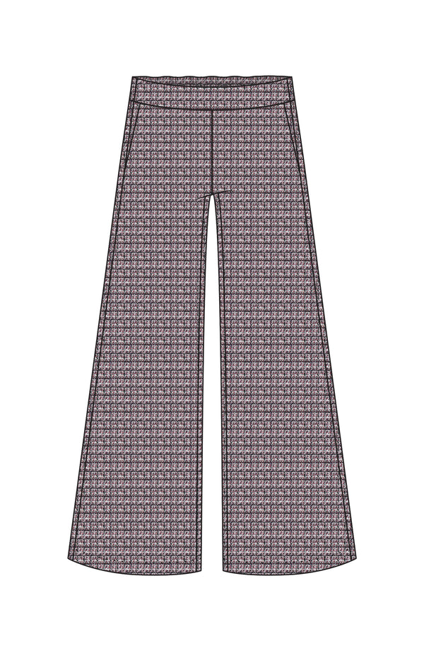 Liverpool   Mabel Pull-on Crop Stovepipe Pant | Wine Plaid