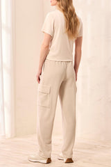 Tribal Pull on Ankle Pant with Cargo Pockets | Sand Dune