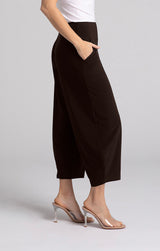 Sympli Narrow Lantern Pant-Chocolate