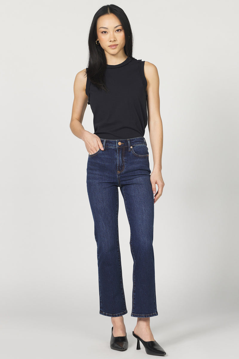 Dear John Denim Anika Rise, Clean Hem Jean | Moonlight