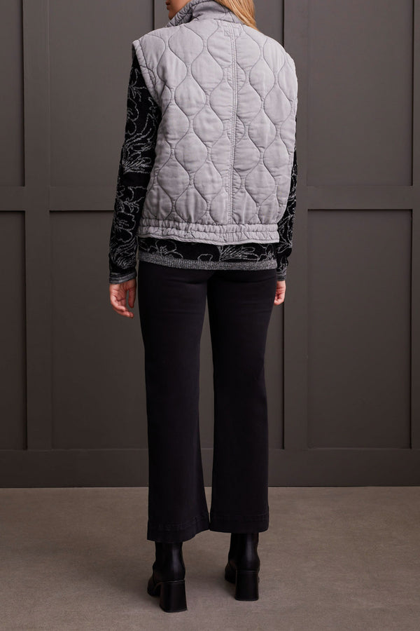 Tribal Quilted Lyocell Vest-Elephant