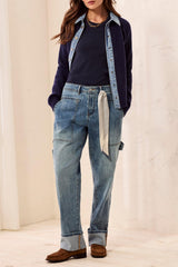Tribal Audrey Carpenter w/ Removable Scarf | Misty Blue