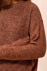 Tribal Crew Neck High Low Sweater | Hot Chocolate
