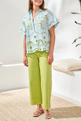 Tribal Popover Embroider Blouse
