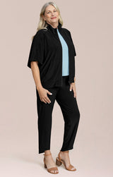 Sympli Wing Woman Zip Up | Black