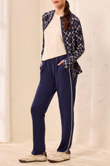 Tribal Techno Lux Pull on Ankle Pant | Jet Blue
