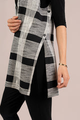 Sympli Cloud Long City Vest Print