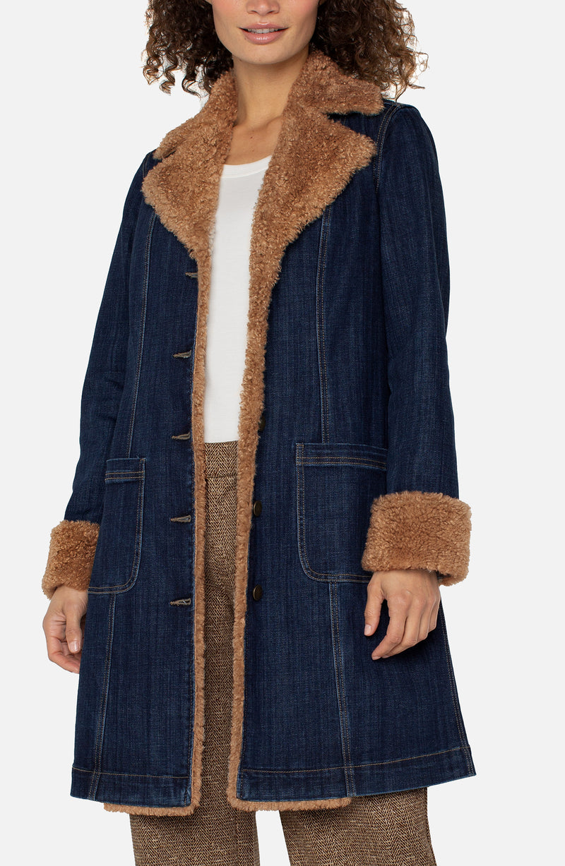 Liverpool Sherpa Trimmed Notch Jacket – Fashion House