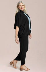 Sympli Wing Woman Zip Up | Black