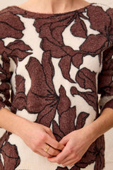 Tribal Wear 2 Ways Front to Back Sweater | Saddle Brown