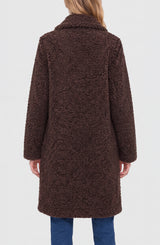 Liverpool Raglan Sleeve Double Breasted Coat | Teddy Brown