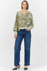 Dear John Denim Trenton Crew Neck Sweater | Riviera Camo