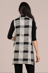 Sympli Cloud Long City Vest Print
