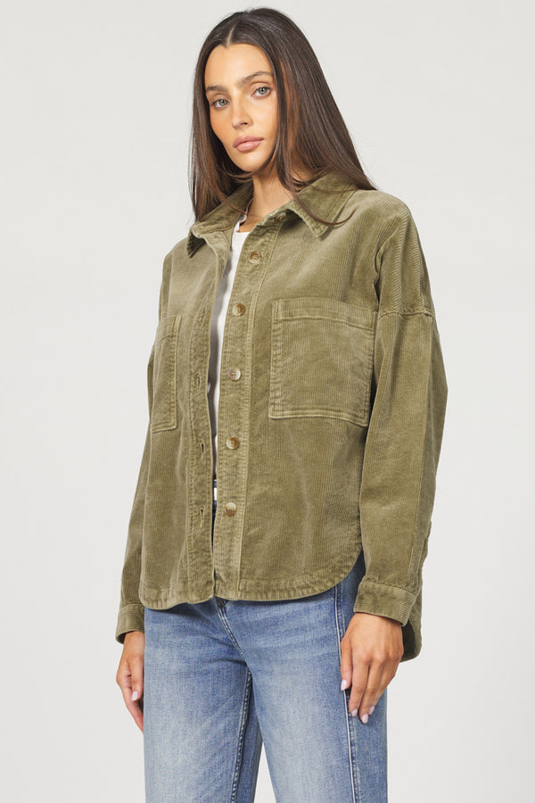 Dear John Denim Gina Button Front Jacket | Olive Branch