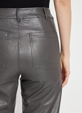 Lyssé Vegan Leather Wide Leg-Gray Ash