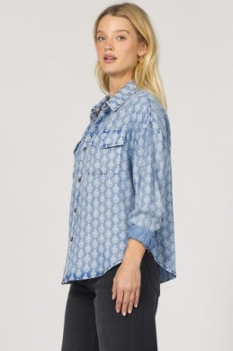Dear John Denim Adrianna Long Sleeve Button Up | Tulip Crest