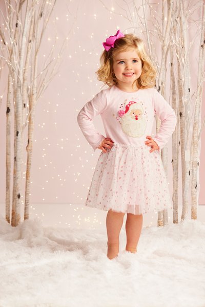 Mudpie Pink Santa Tutu Dress