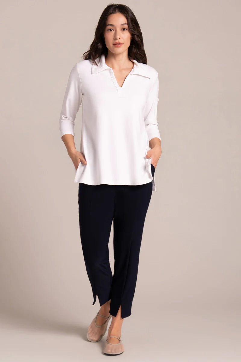 Sympli Weekender Top | White