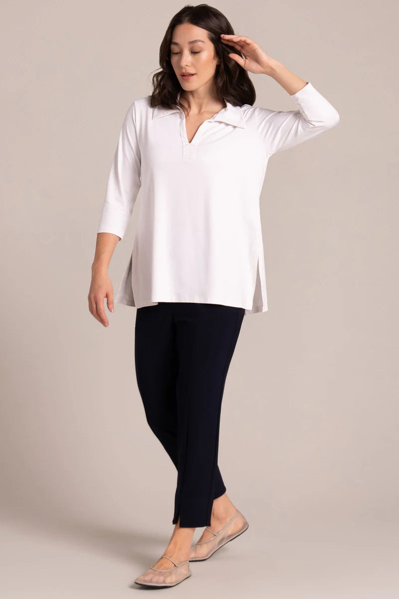 Sympli Weekender Top | White