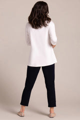 Sympli Weekender Top | White