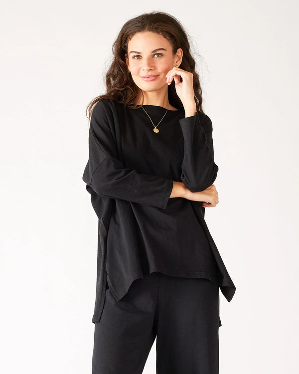 Mersea Catalina Slub Tee | Black