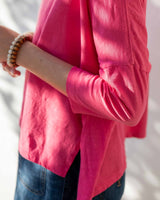 Mersea Catalina Slub Tee | Raspberry Pink