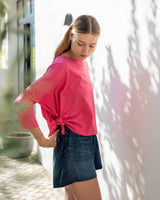 Mersea Catalina Slub Tee | Raspberry Pink