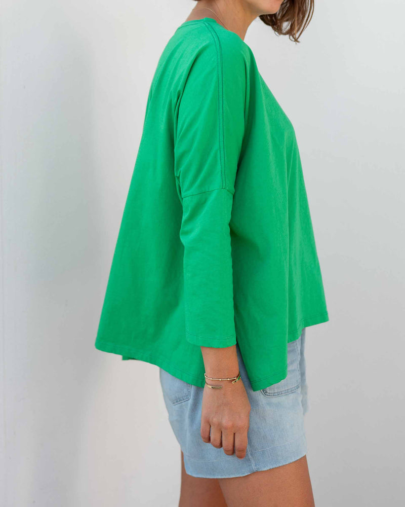 Mersea Catalina Slub Tee | Kelly Green