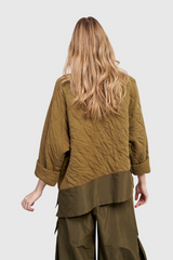 Alembika Urban Spark Crewneck Top | Khaki