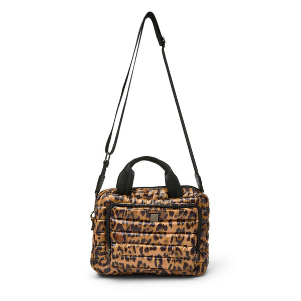 Think Royln Stowaway Toiletry Case | Pearl Leopard